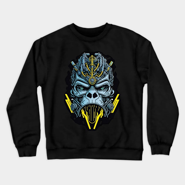 Techno Apes S03 D48 Crewneck Sweatshirt by Houerd